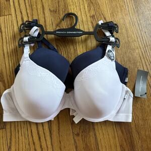 French Connection 2-Pack Lace Bralette Set - Size 36C - NWT C1